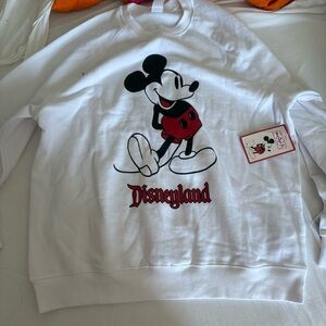 Disney White Crewneck Sweatshirt